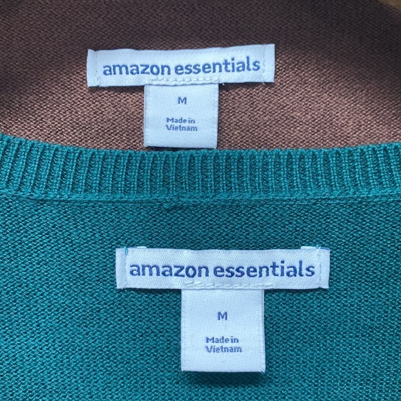 Two Lightweight V-Neck Tunic Sweaters Medium, Amazon Essentials Women’s - Picture 9 of 11